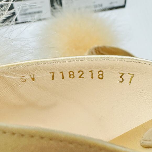 Saint Laurent Blanco Mae 60 37/ US 7 Mule Soft Nude Satin Slip On Heel NIB $995 - Picture 8 of 12